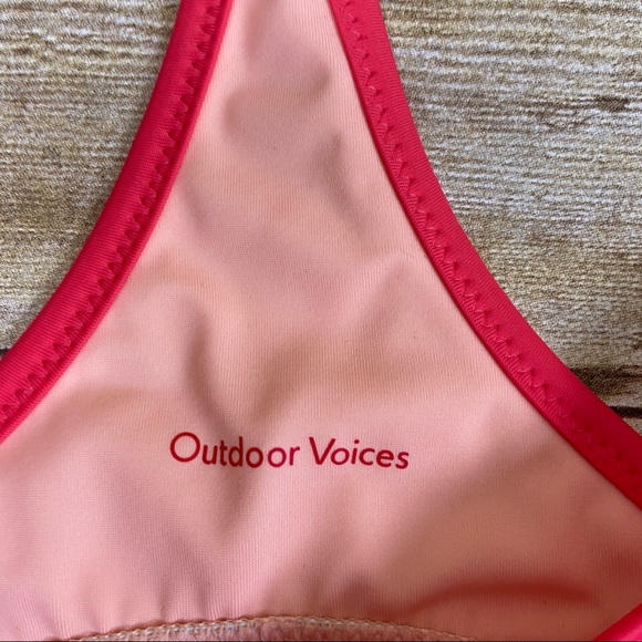 Outdoor Voices Dive Back Cutout Bikini Swim Top - Picture 6 of 6